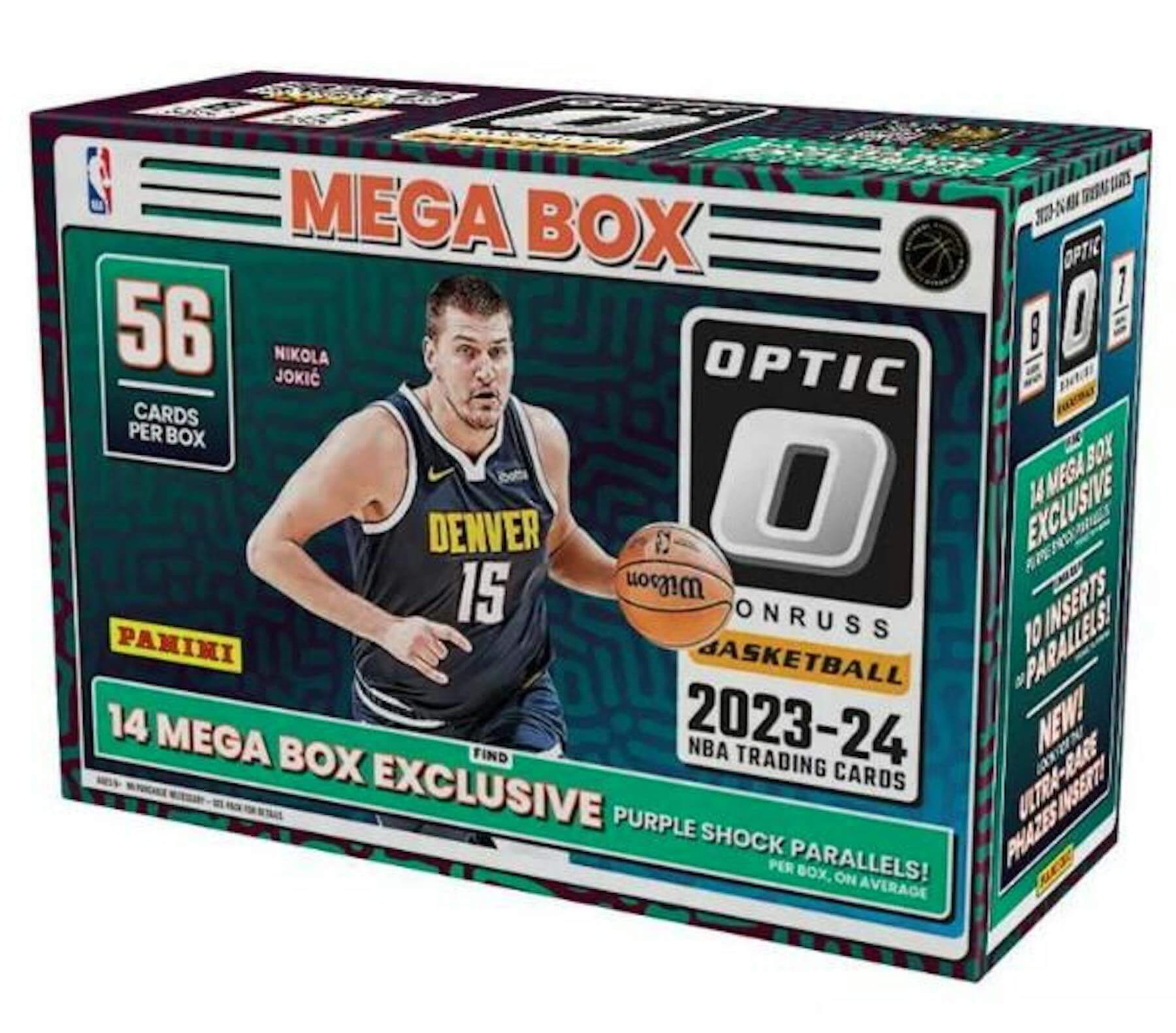 2023-24-don-optic-mega-target 2023/24 Panini Donruss Optic Basketball 7-Pack Mega Box (Purple Shock) - Image 1