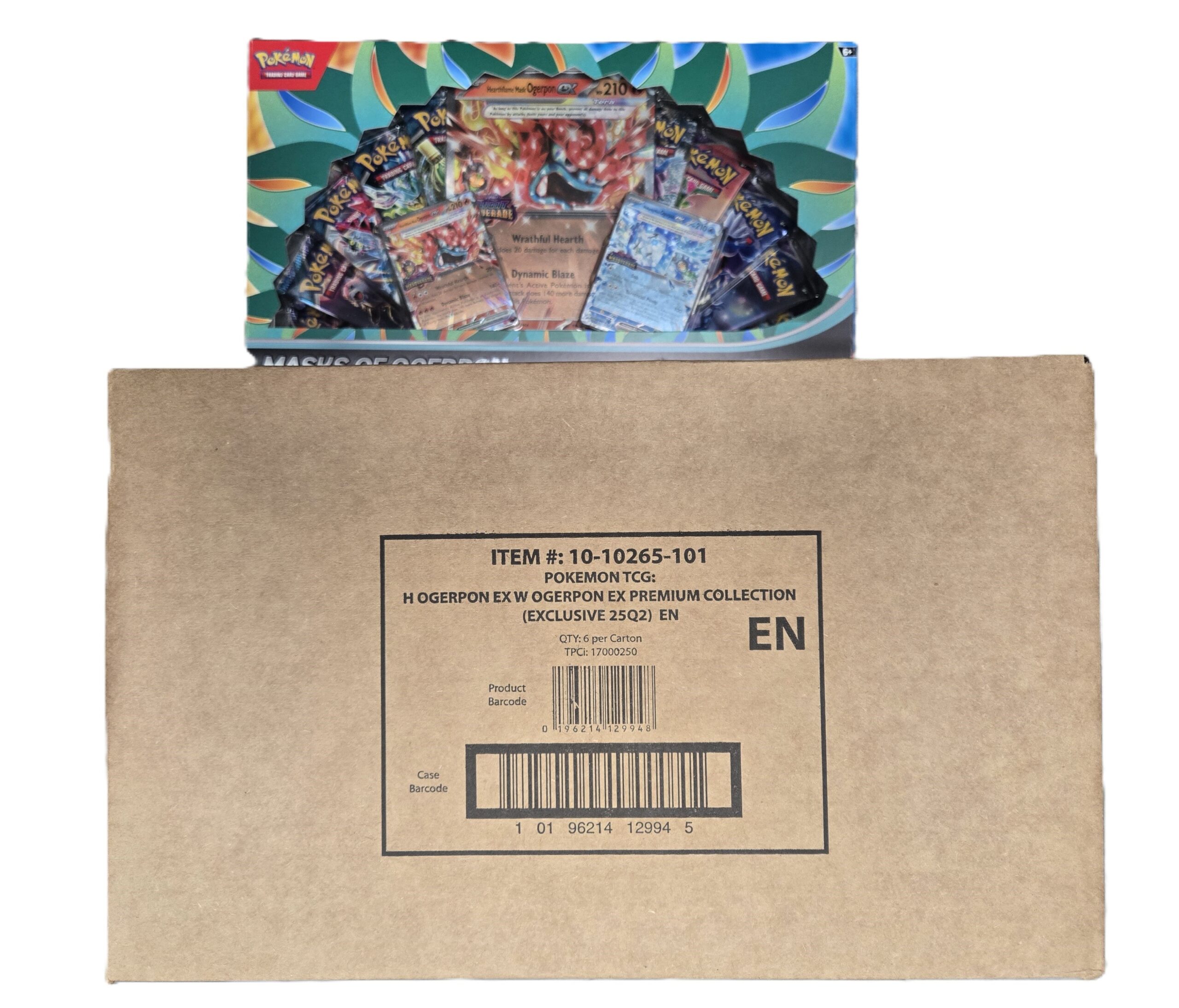 20250719_124942 Pokemon TCG: Masks of Ogerpon Premium Collection 6-Box Case - Image 1