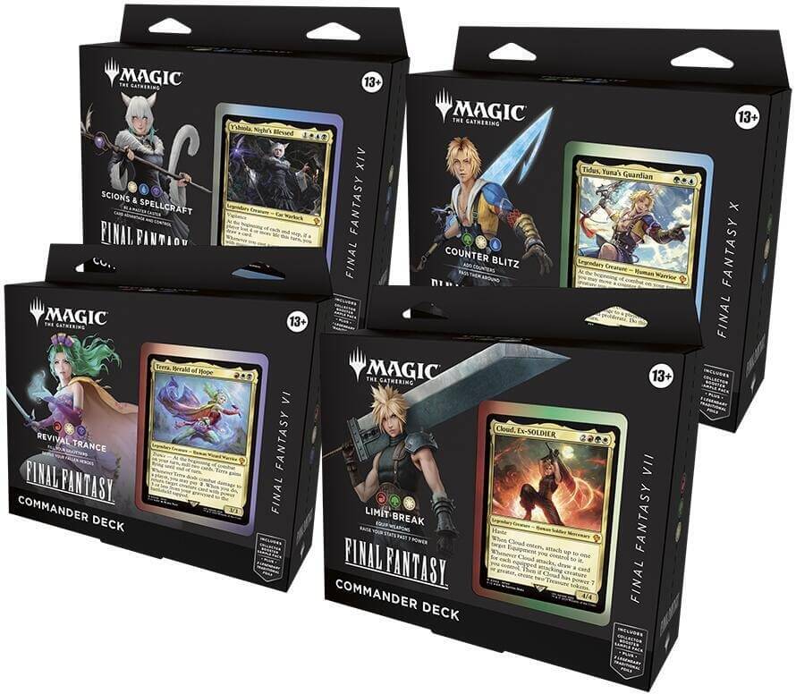 618907_in_1000x1000_CommanderDecks Magic the Gathering: Final Fantasy Commander 4-Deck Case - Image 1