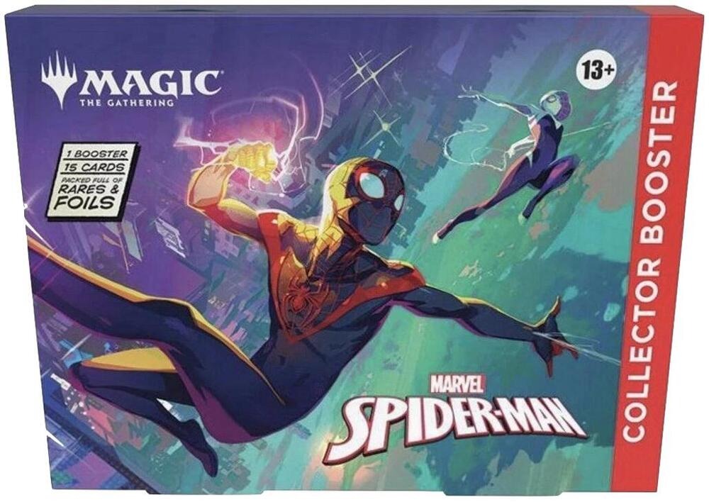 656309_in_1000x1000_680104e8-0493-4e23-99ee-63b97a5f6282 Magic the Gathering: Marvel's Spider-Man Collector Booster Omega Pack - Image 1