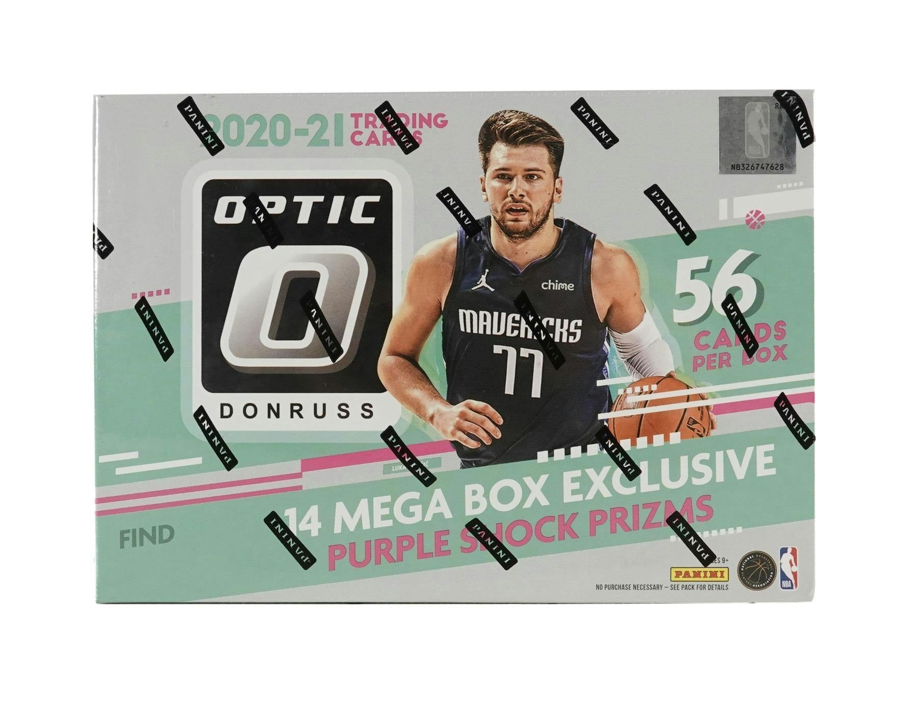 696513_001 2020/21 Panini Donruss Optic Basketball Mega 56-Card Box (Purple Shock Prizms!) - Image 1