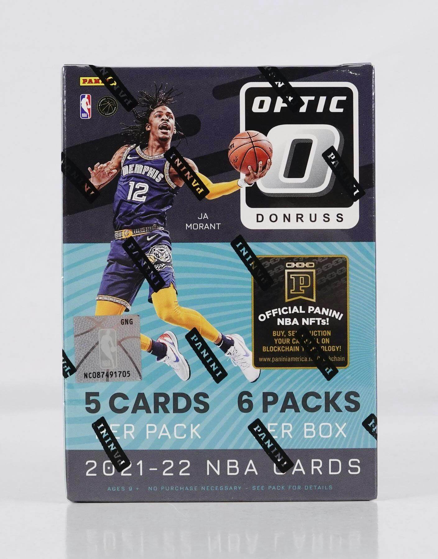 760083_01 2021/22 Panini Donruss Optic Basketball 6-Pack Blaster Box - Image 1