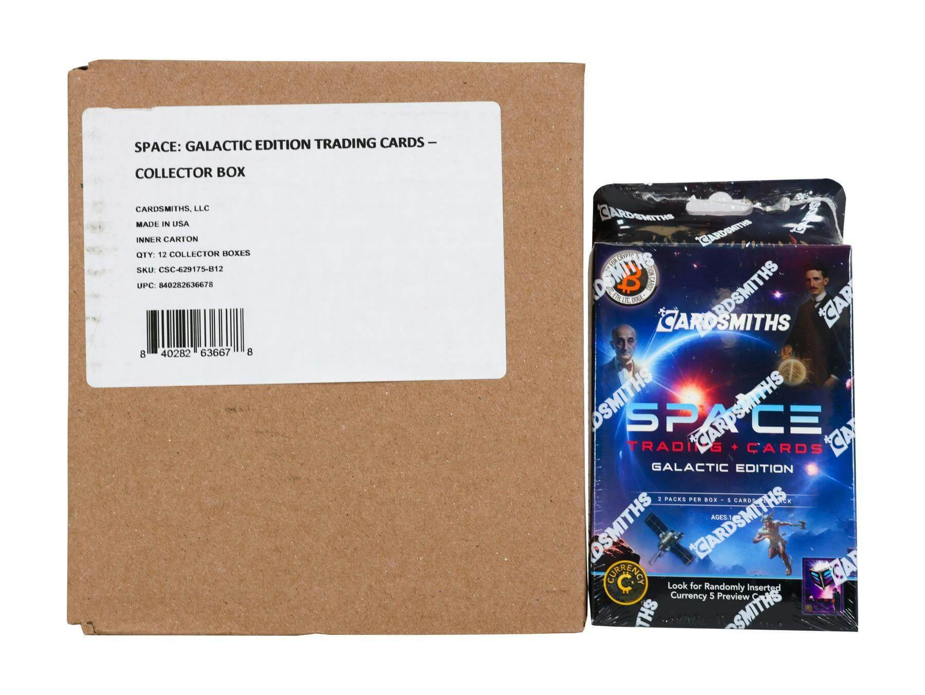 877527_001_061725 2025 Cardsmiths: Space Trading Cards Galactic Edition 12-Box Inner Case - Image 1