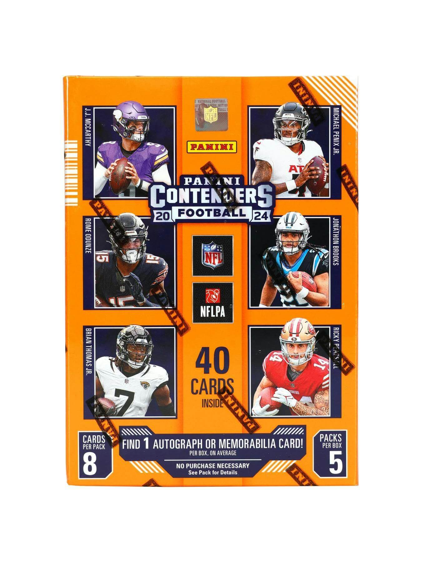 889934_004_053025 2024 Panini Contenders Football 5-Pack Blaster Box - Image 1