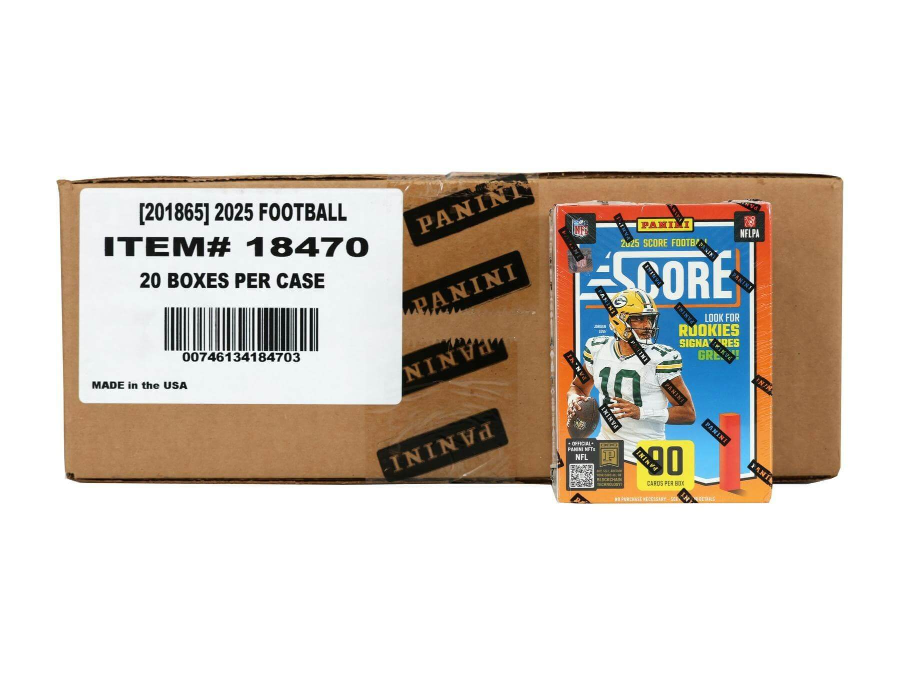 898996_001_072325 2025 Panini Score Football 6-Pack Hobby Blaster 20-Box Case - Image 1