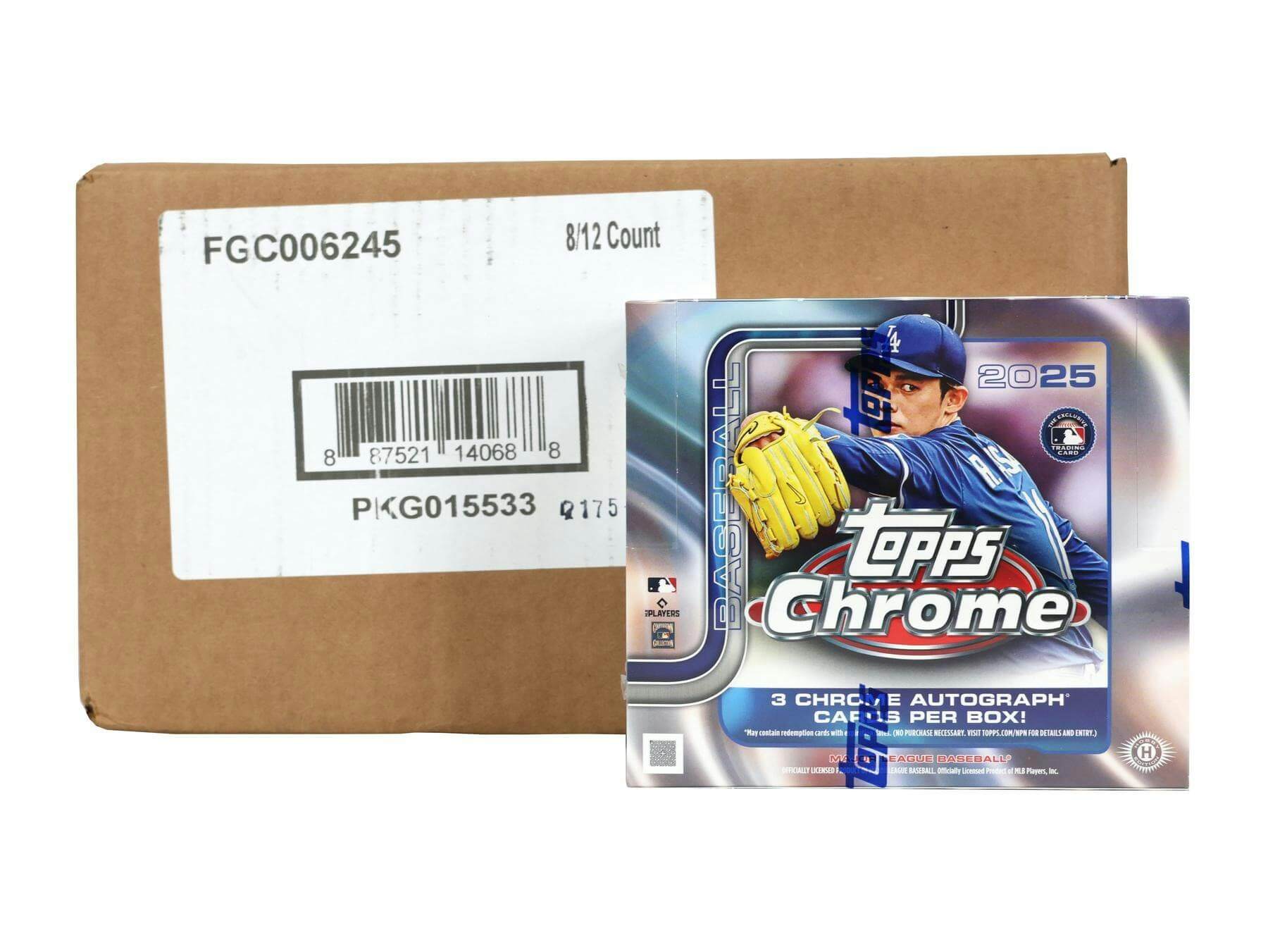 903235_001_072125 2025 Topps Chrome Baseball Hobby Jumbo 8-Box Case - Image 1