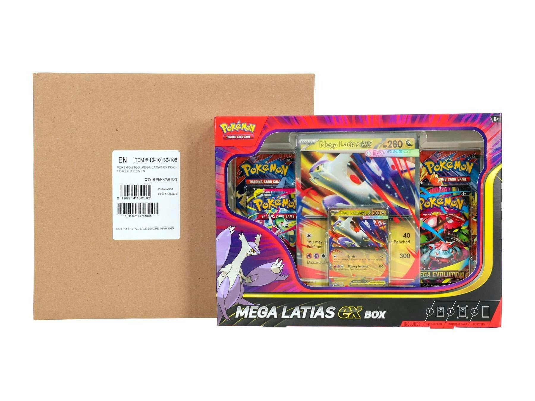 907356_001_100825 Pokemon TCG: Pokemon Mega Latias ex 6-Box Case - Image 1