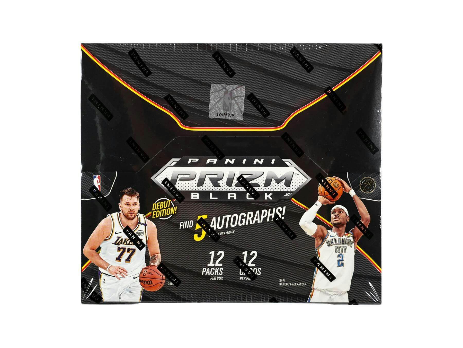 910474_004_100225 2024/25 Panini Prizm Black Basketball Hobby Box - Image 1