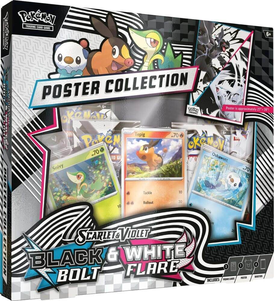 BBWWPoster Pokemon TCG: Scarlet & Violet (SV10.5) Black Bolt and White Flare - Unova Poster Collection - Image 1