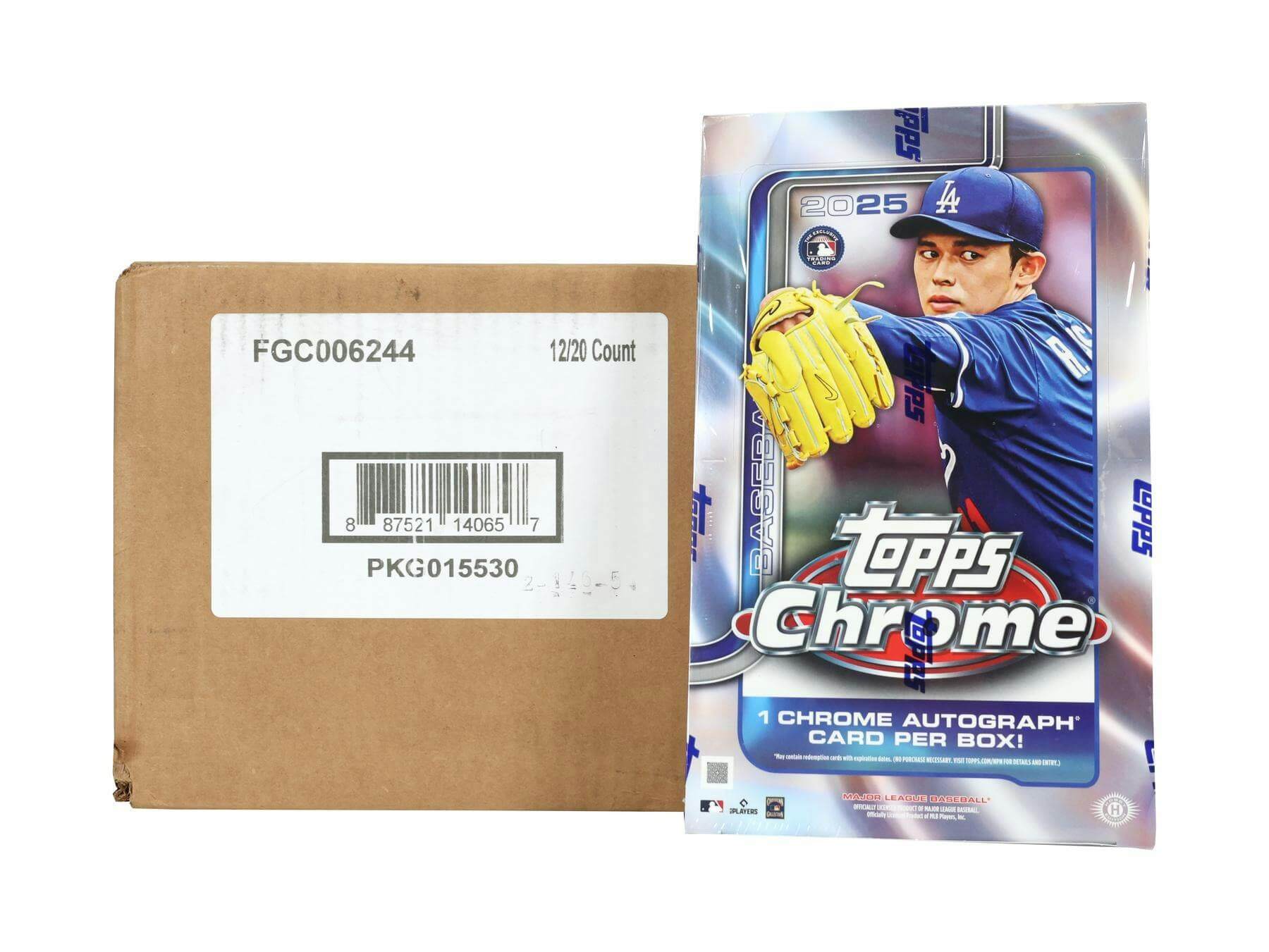 DN-25TOPCHRBB-CSE1 2025 Topps Chrome Baseball Hobby 12-Box Case - Image 1