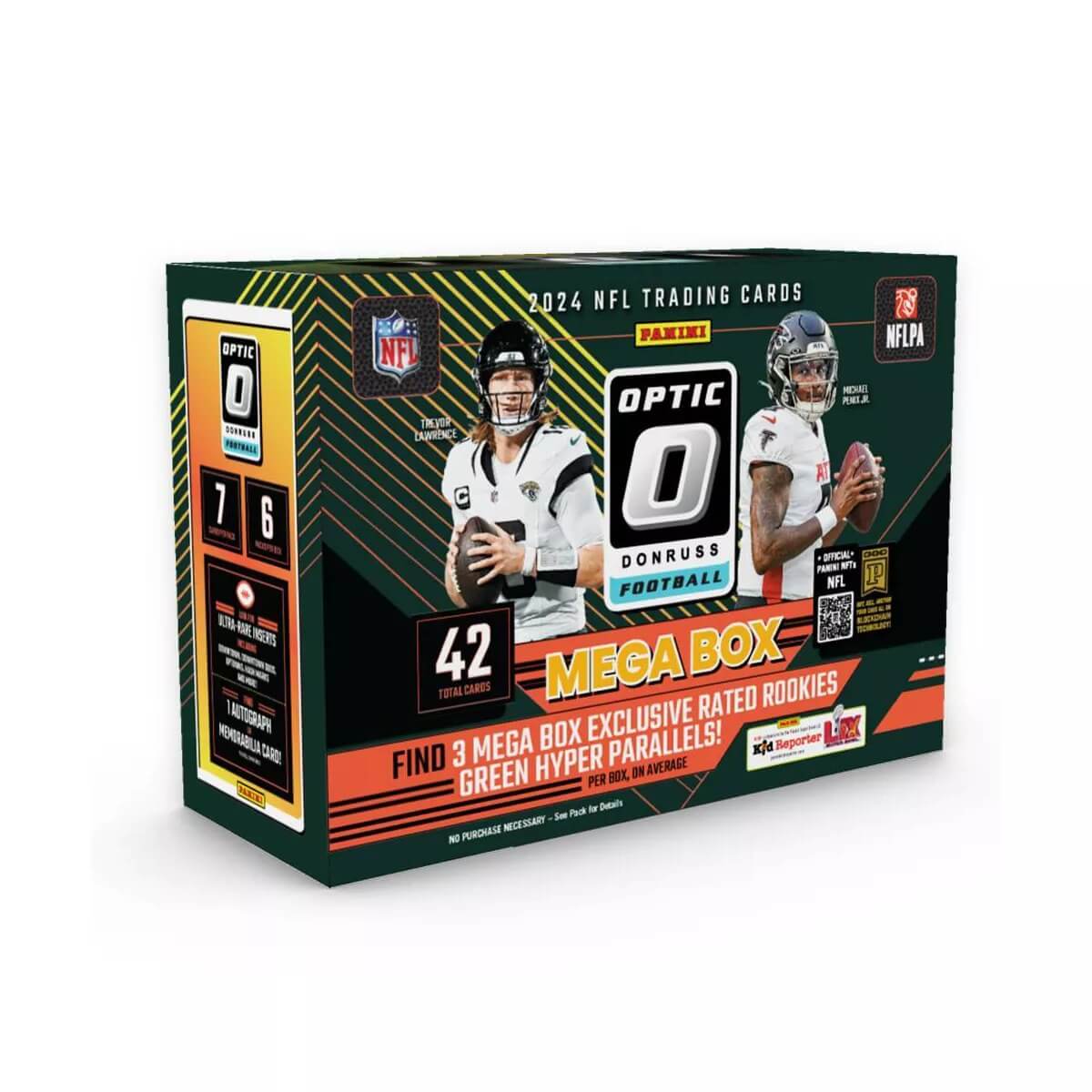 DS-24PANDONFL-MB1 2024 Panini Donruss Optic Football Mega Box (Green Hyper) - Image 1