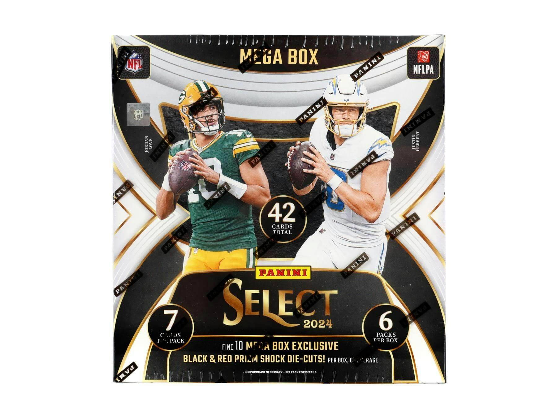 FBMega 2024 Panini Select Football Mega 20-Box Case (Black & Red Prizm Shock Die-Cuts) - Image 1