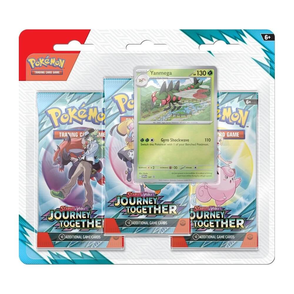 GT-PKU10174-3PB1_ff043028-3a37-4b85-a07e-6b7f532073e3 Pokemon TCG: Scarlet & Violet (SV09) Journey Together 3-Pack Blister - Image 1
