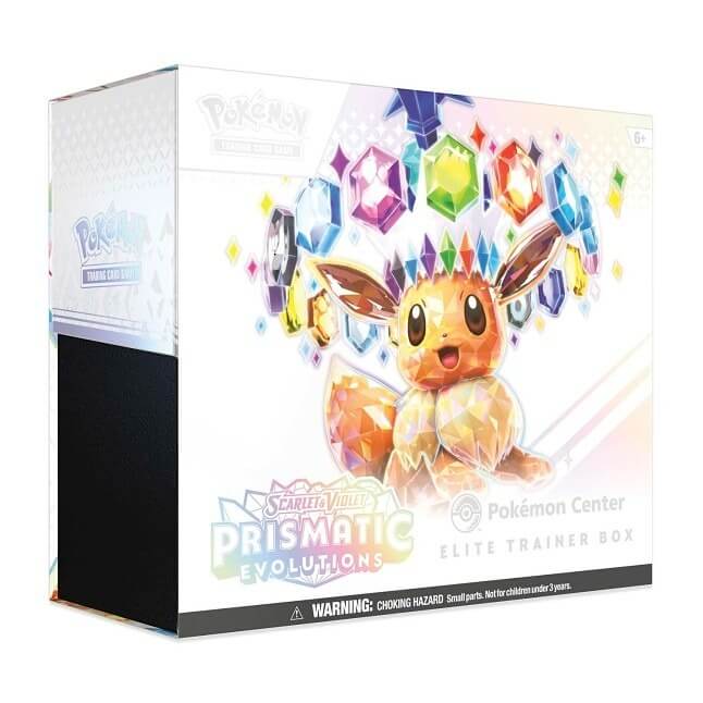 MA-POK10013PC-ETB Pokemon TCG: Scarlet & Violet Prismatic Evolutions (SV8.5) POKEMON CENTER Elite Trainer Box - Image 1