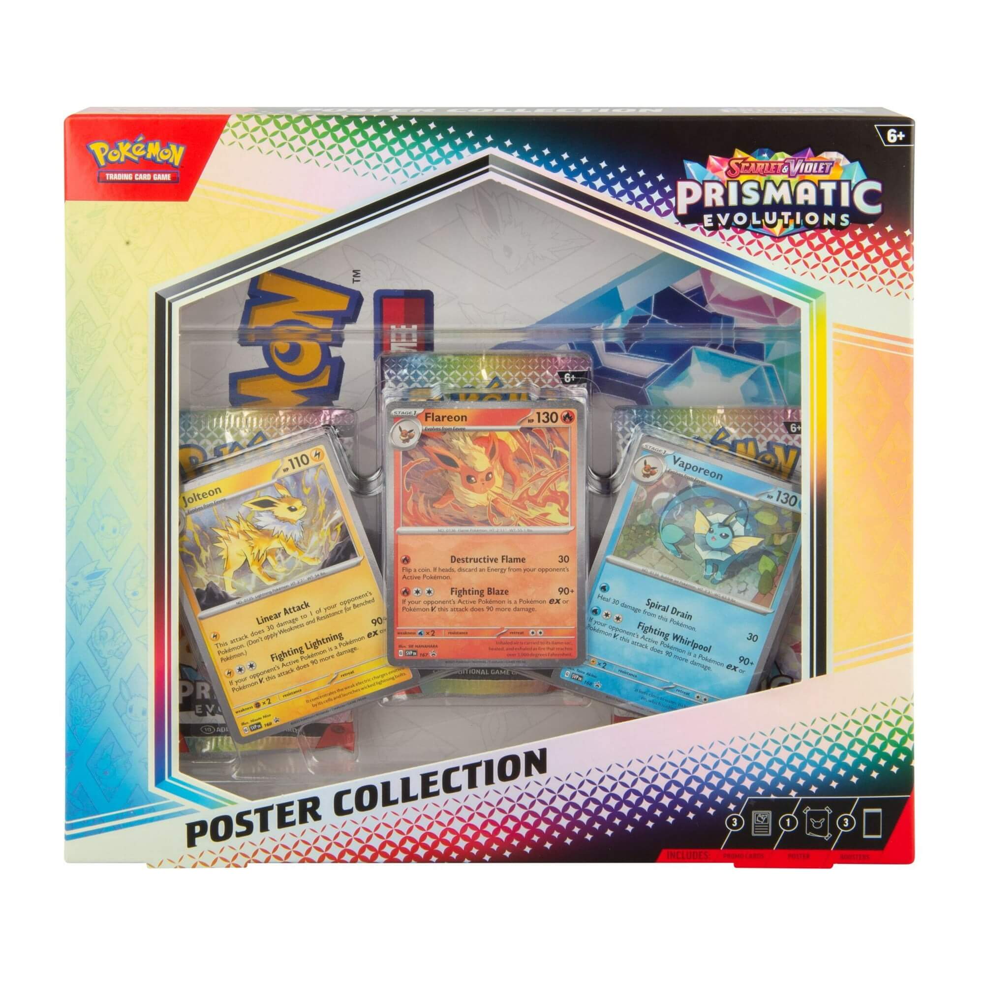 MA-POK10024-PC1 Pokemon TCG: Scarlet & Violet Prismatic Evolutions (SV8.5) Poster Collection Box - Image 1