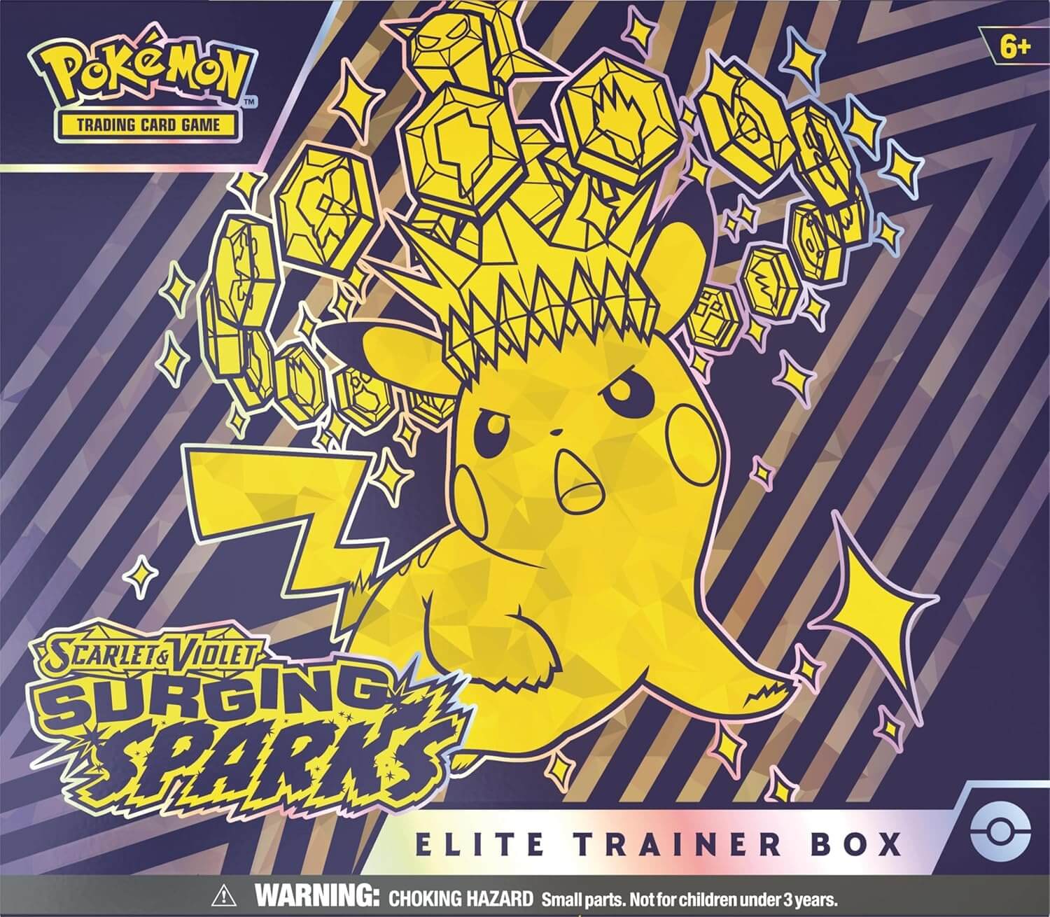 ME-19185952-ETB1 Pokemon TCG: Scarlet & Violet Surging Sparks (SV08) Elite Trainer Box - Image 1