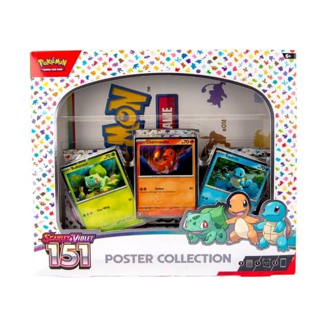 ME-GMPOSV151POSTER-CB1 Pokemon TCG: Scarlet & Violet 151 Poster Collection Box - Image 1