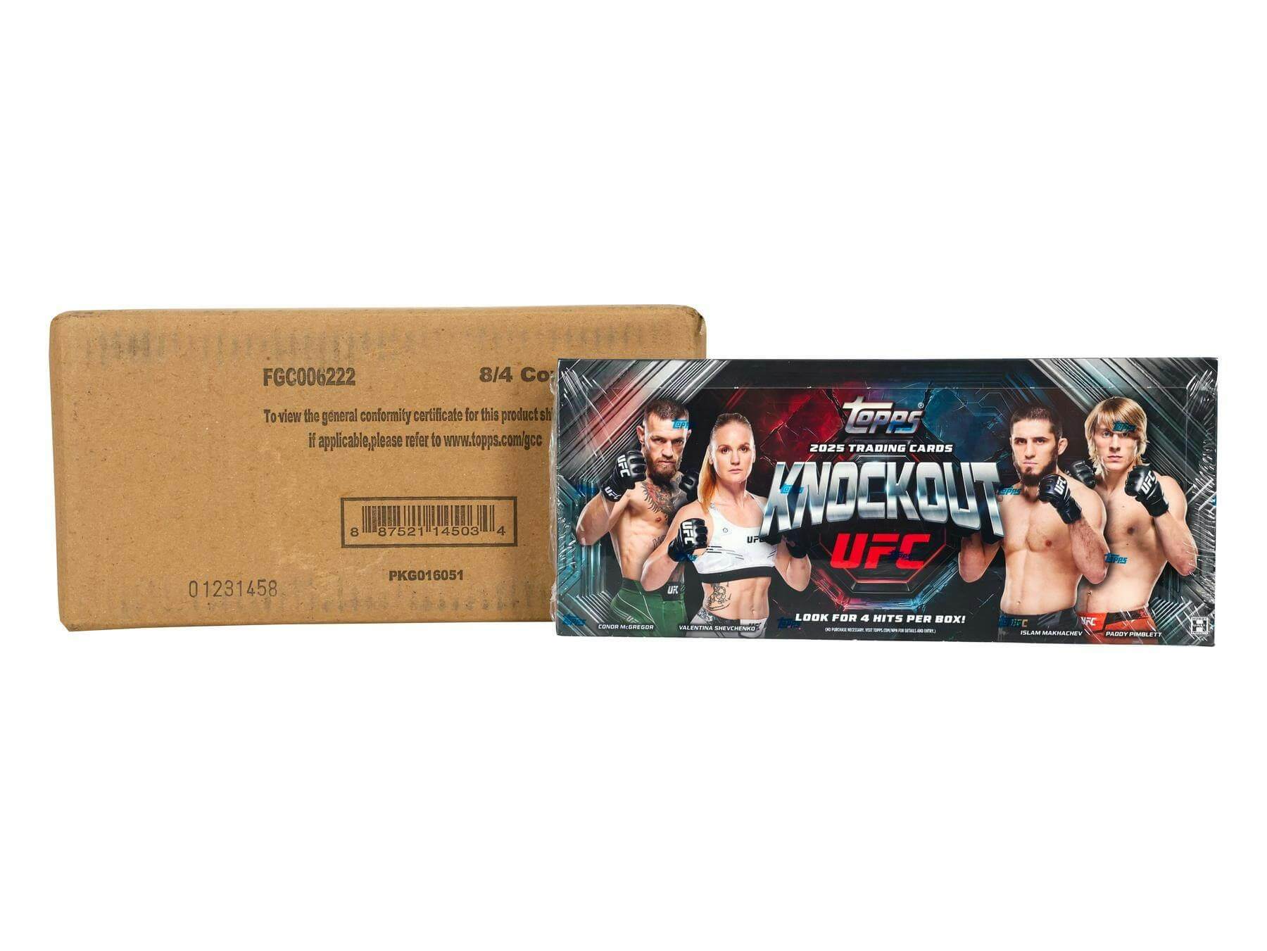 TM-25TPSUFCKO-CSE1 2025 Topps UFC Knockout Hobby 8-Box Case - Image 1