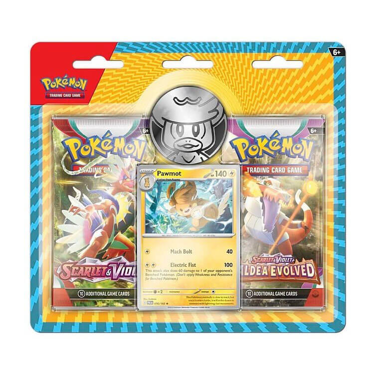TM-POKSVPE-2PBL Pokemon TCG: Scarlet & Violet Paldea Evolved 2-Pack Blister Hanger - Image 1
