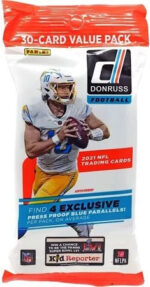 2021 Donruss Football Jumbo Value Fat 12-Pack Box - Image 2