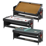 Fat Cat Original Pockey 7ft Black 3 in 1 Multi Game Table - Image 4