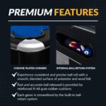 Hathaway Hustler Pool Table with Ball Return – Black with Blue Felt BG2515PB / BG2520PB - Image 4