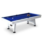 Hathaway Alpine 8-ft Outdoor Pool Table – White with Blue Felt BG3147