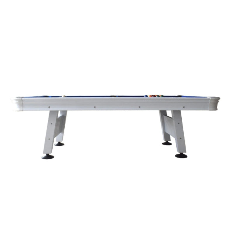 Hathaway Alpine 8-ft Outdoor Pool Table – White with Blue Felt BG3147 - Image 4