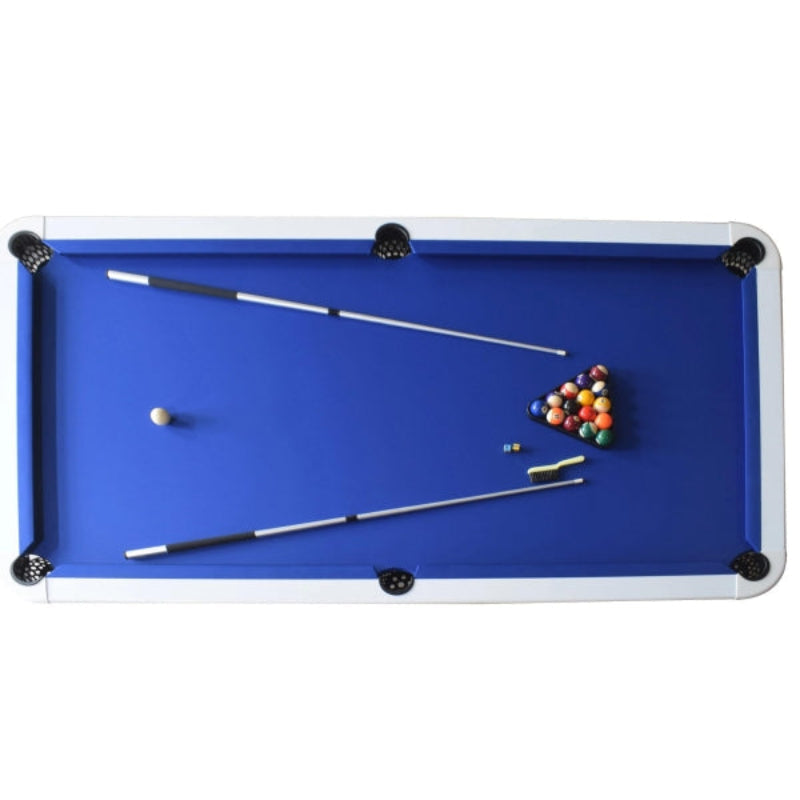 Hathaway Alpine 8-ft Outdoor Pool Table – White with Blue Felt BG3147 - Image 2