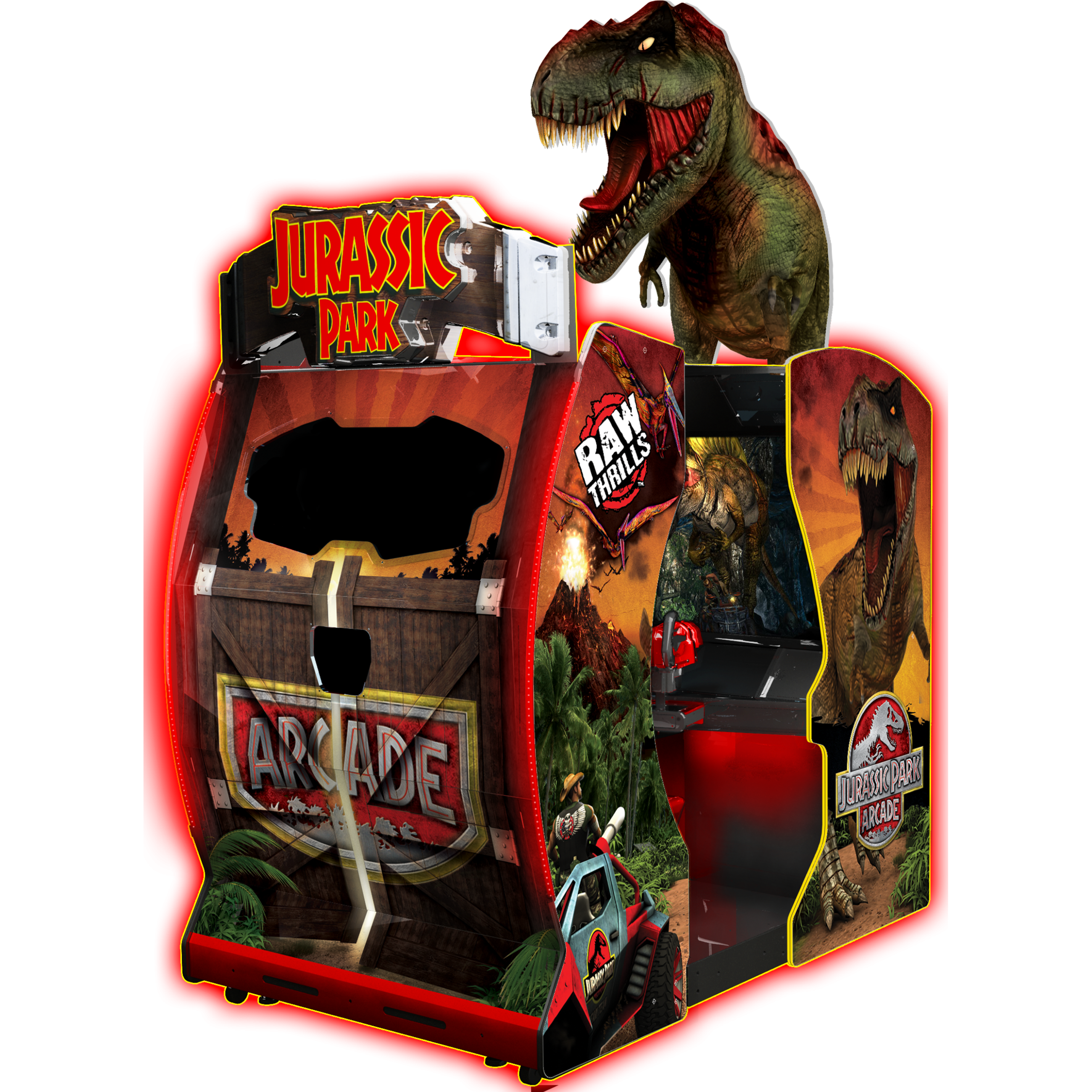 Raw_Thrills_Jurassic_Park_Arcade_Game-scaled-1 Raw Thrills Jurassic Park Arcade Game - Image 1