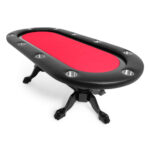 BBO Poker Tables Elite Black Oval Poker Table 10 Person - Image 3