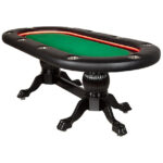BBO Poker Tables Elite Alpha LED Black Oval Poker Table - Image 3