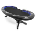 BBO Poker Tables Lumen HD LED Black Poker Table 10 Person - Image 3