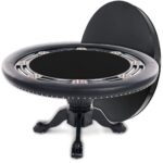 BBO Poker Tables Nighthawk Black Round Poker Table 8 Person - Image 4