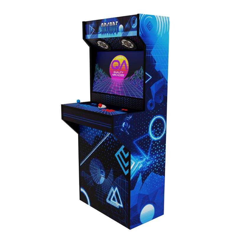quality-arcades-retro-XT-blue-prism-full-wrap-cabinet-1 Quality Arcades Retro-XT (Custom Design) Arcade Cabinet - Image 1
